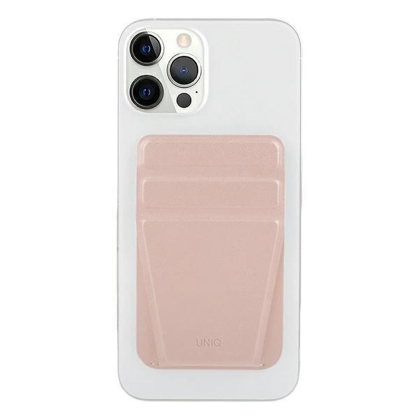 UNIQ Phone Snap-On Stand og Kortholder - Pink