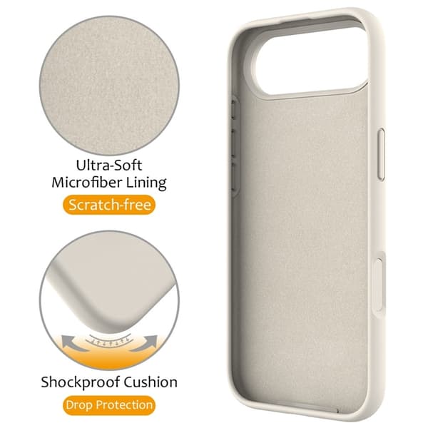 Mobilskal till iPhone Air MagSafe Kickstand PC + Silikon - Antik Vit Beige