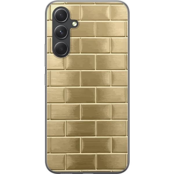 Mobilskal till Samsung Galaxy S24+ med Gyllene Murstenar