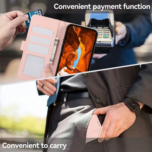 Samsung Galaxy S26/S26 Pro Skal RFID Skydd Konstläder - Rosa