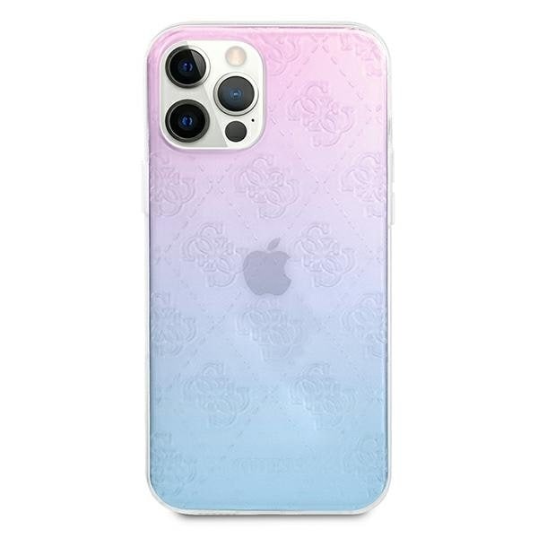 Guess iPhone 12 Pro Max Skal 3D Pattern Collection - Blå/Rosa Blå