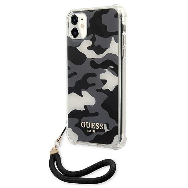 Guess Skal iPhone 11 Camo Collection - Svart Black