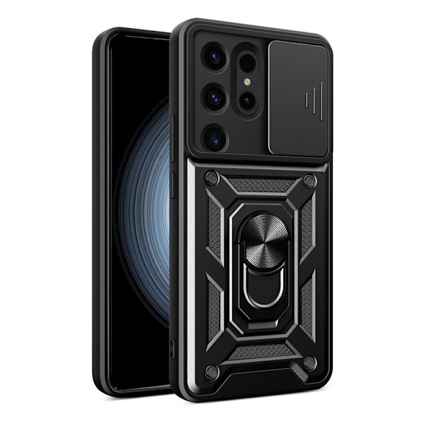 Galaxy S24 Ultra Mobilskal Hybrid Armor Camshield - Svart Svart