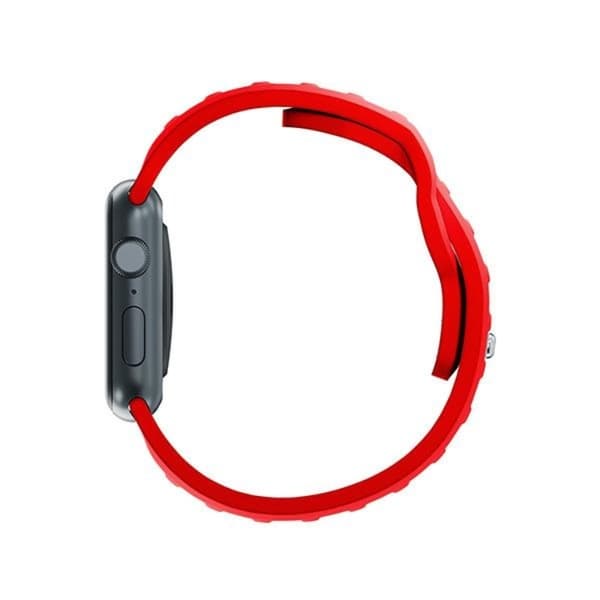 3mk Apple Watch (42/44/45/49mm) Armband Silikon - Röd Röd