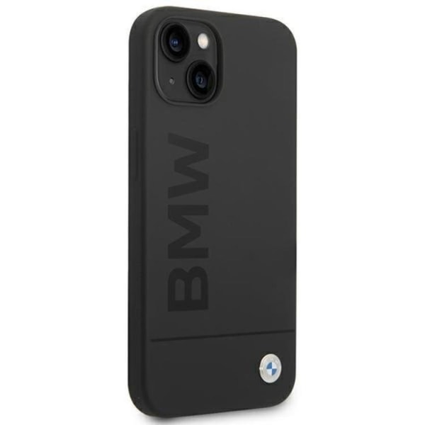 BMW iPhone 14 Plus Skal Magsafe Silicone Signature Logo - Svart