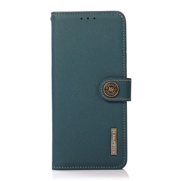 KHAZNEH Xiaomi Mi 11 Ultra Plånboksfodral Äkta Läder Kickstand - Grön Grön