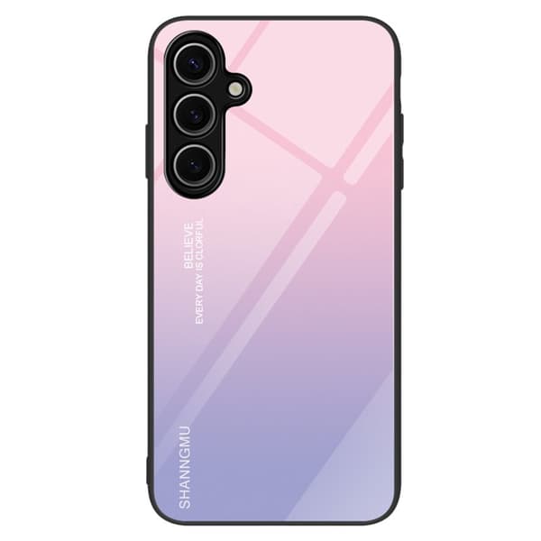 Mobilskal för Samsung Galaxy S26 Plus Härdat glas Plast - Gradient Rosa Lila