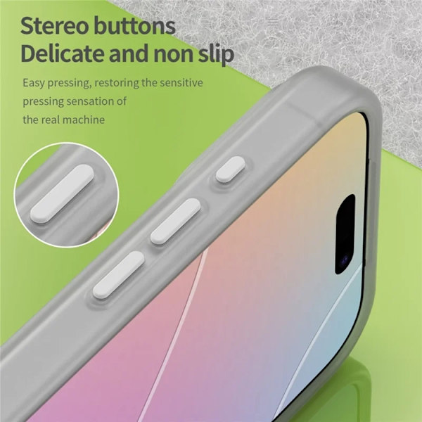 Mobilskal till iPhone 17 Pro MagSafe Matte Translucent - Vit Vit
