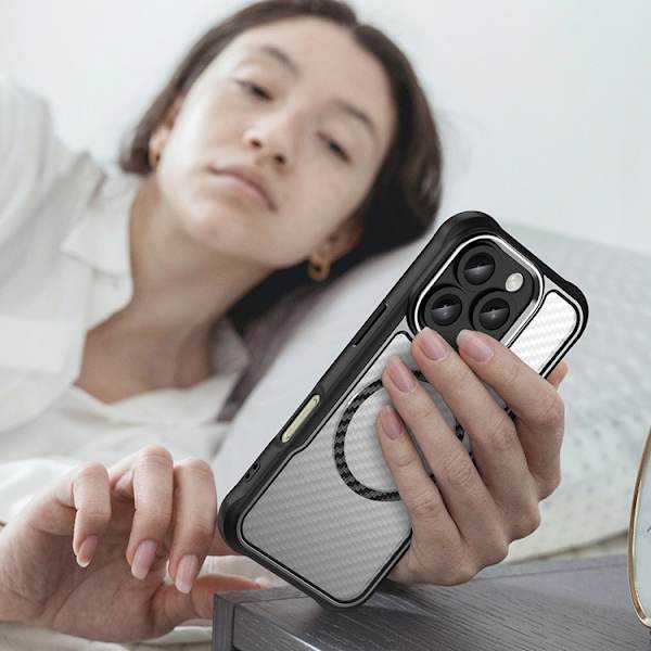 Telefontaske til iPhone 16 Pro MagSafe Silicone Leading - Sort Black