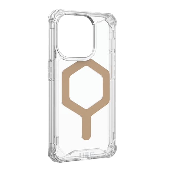 UAG iPhone 15 Pro Mobilskal Magsafe Plyo - Ice/Guld Guld