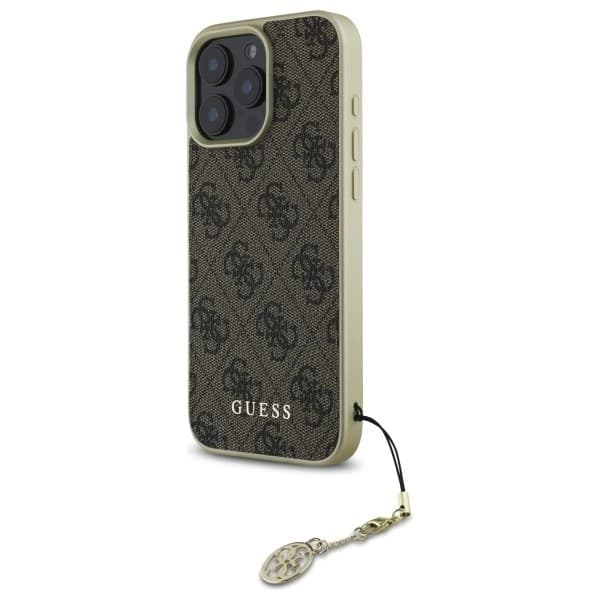 Guess Mobilskal till iPhone 16 Pro 4G Charms Collection - Brun Brun