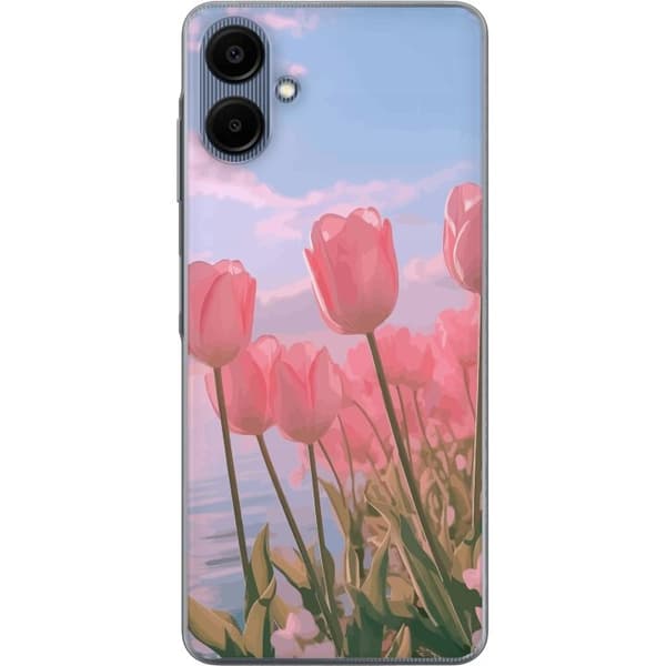 Mobilskal till Samsung Galaxy A06 med Rosa Tulpaner