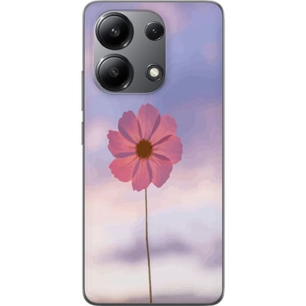 Mobilskal till Xiaomi Redmi Note 13 4G med Rosa blomma