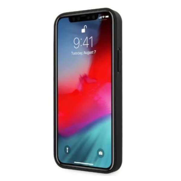 Mercedes iPhone 12 Pro Max -nahkakotelo - Musta Black