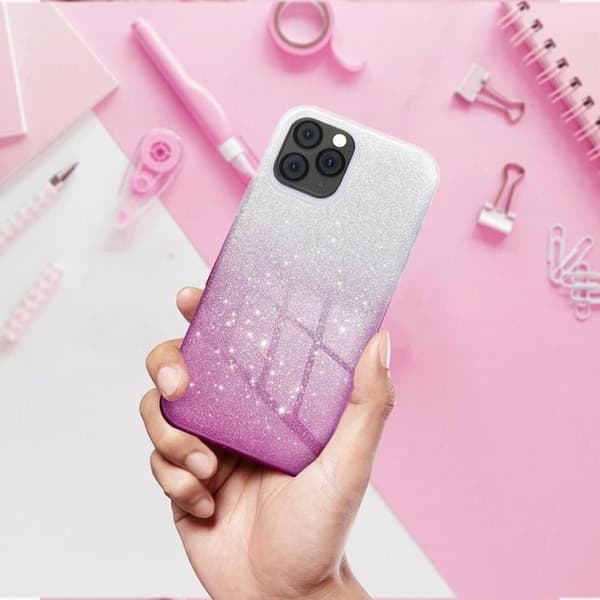Mobilskal till Galaxy A55 5G Shining - Transparent Rosa Transparent