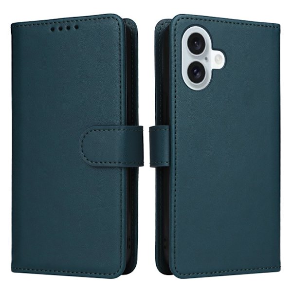 BETOPNICE iPhone 16 Plus Plånboksfodral Magnetiskt Konstläder - Blå