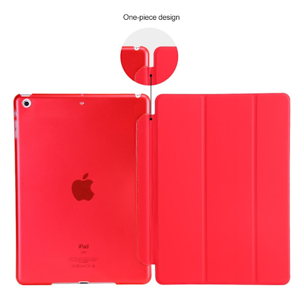 Tri-fold fodral till iPad 9.7 2017. Röd Röd