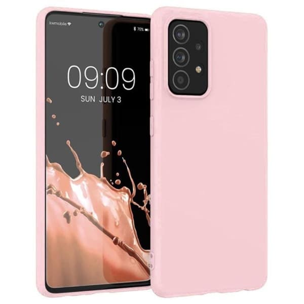 Galaxy A22 4G Mobilskal Silikone - Rosa Rosa