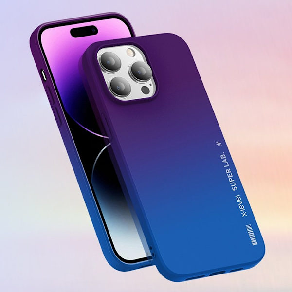 X-LEVEL Mobilskal till iPhone 15 Pro Rainbow Shockproof Gul