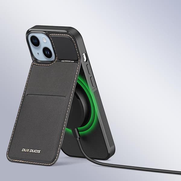 Dux Ducis iPhone 14 Plus Mobilskal Magsafe 3-i-1 RFID - Sort Black