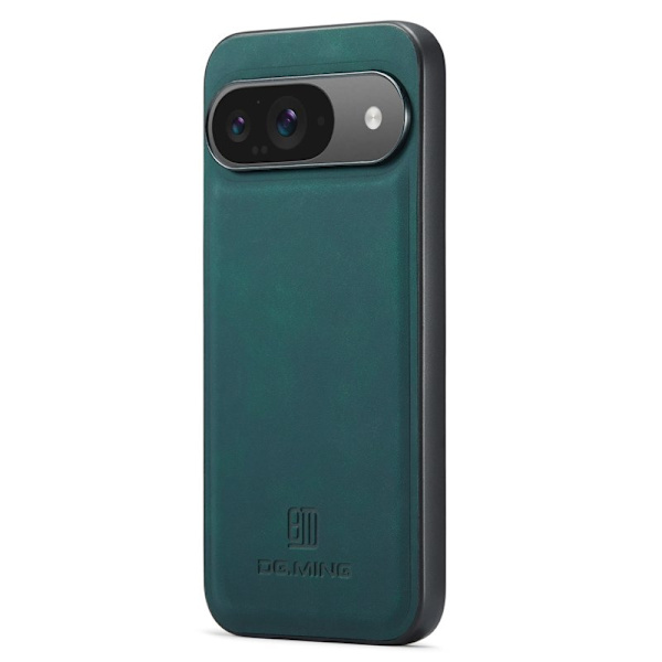 DG.MING Mobilskal till Google Pixel 9 Pro PU Läder Hybrid Grön