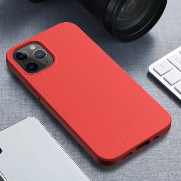 Hvede Strå Eco-venlig Mobilcover iPhone 12 Pro Max - Rød