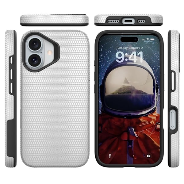 Mobilskal till iPhone 17 MagSafe Protective TPU+PC - Silver Silver