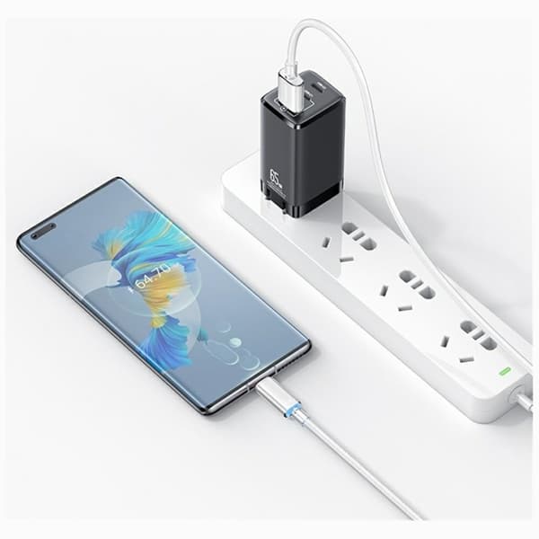 Usams USB-A til USB-C Kabel 1.2m Cloud - Blå Blå