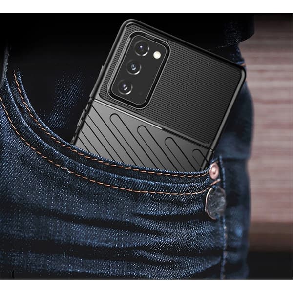 Thunder Twill Texture Cover Til Galaxy Note 20 - Grøn Green