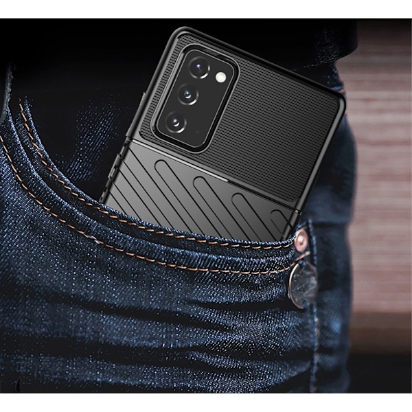 Thunder Twill Texture Skal Till Galaxy Note 20 - Grön Grön