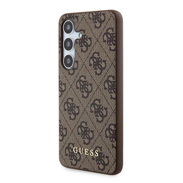 Guess Galaxy A35 5G Mobilskal Metall Gold Logo - Brun