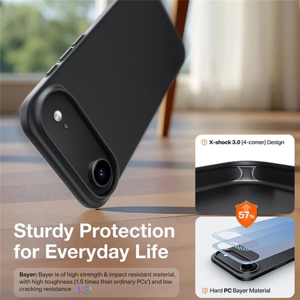 TORRAS Mobilskal till iPhone Air MagSafe Shockproof - Svart Svart