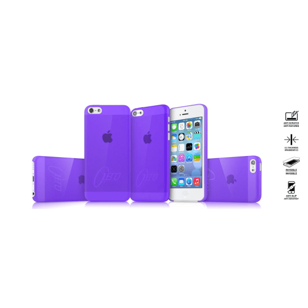 ITSkins Zero 3 Cover til Apple iPhone 5C (lilla) + skærmbeskytter