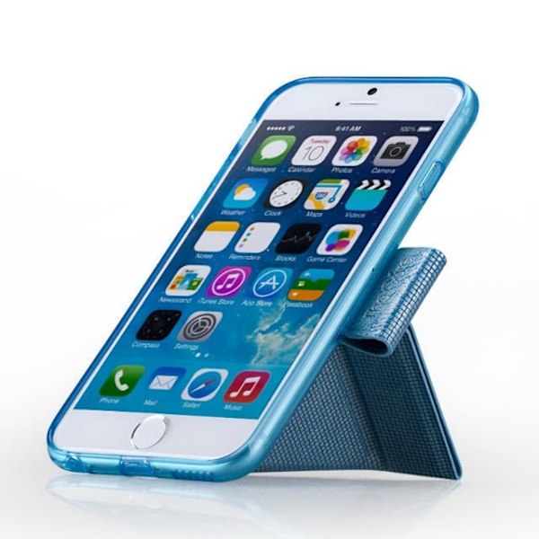 MOMAX Core Origami MobilFodral till Apple iPhone 6 / 6S  - LjusBlå Blå