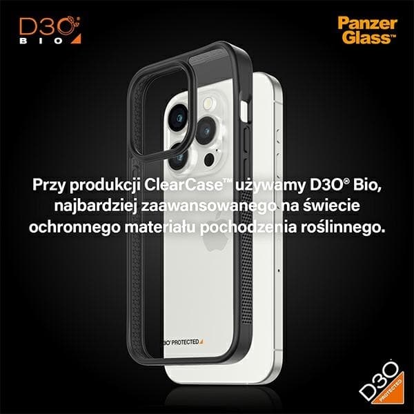PanzerGlass iPhone 15 Pro D3O Militær 2x Sort