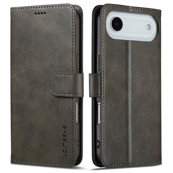 LC.IMEEKE iPhone Air Plånboksfodral Konstläder - Grå