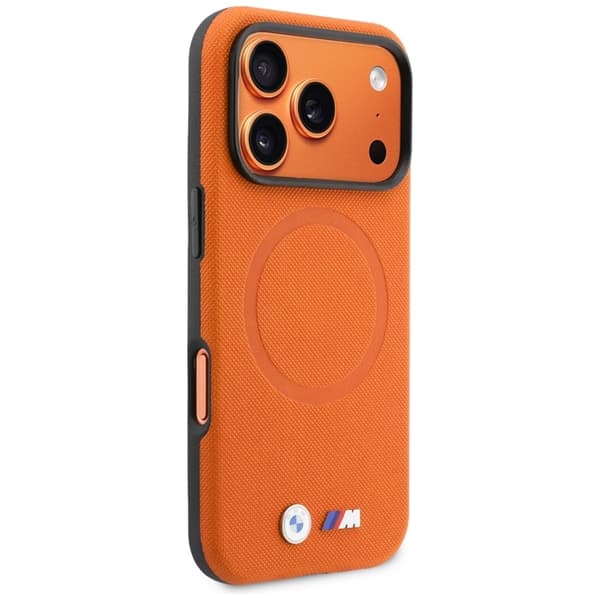 BMW Mobilskal För iPhone 17 Pro MagSafe M FW Logo Metal Orange