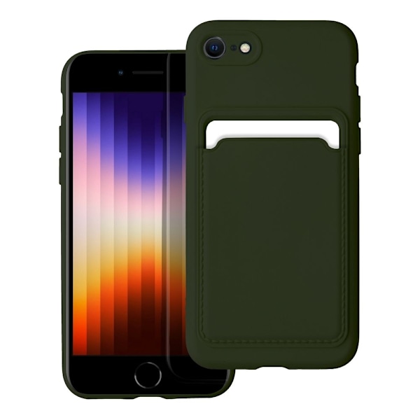 iPhone 7/8/SE (2020/2022) Skal Forcell Korthållare - Grön
