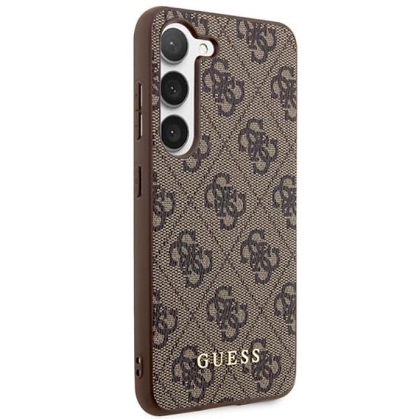 Guess Galaxy S24 Plus Mobilskal Metall Guld Logo - Brun