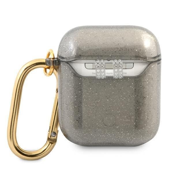Guess Glitter Collection Skal AirPods - Musta Black