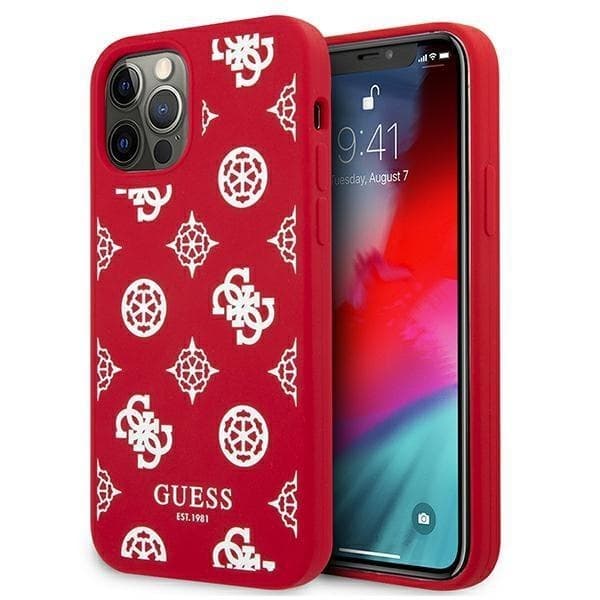 Guess Peony Collection Skal iPhone 12 Pro Max - Röd Röd