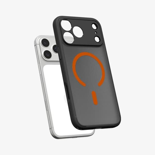 Spigen Mobilskal till iPhone 18 Pro Max/17 Pro Max MagSafe Ultra - Svart/Orange Svart