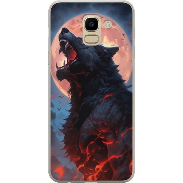 Mobilskal till Samsung Galaxy J6 med Ylande varg