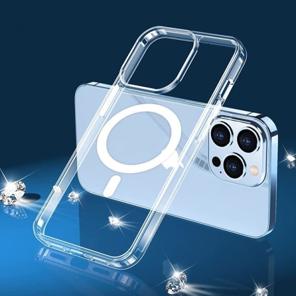 Magmat MagSafe suojakuori iPhone 13 Mini - Kirkas