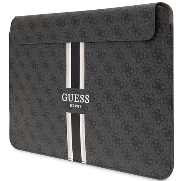 Guess Datafodral 16\" Sleeve 4G Printed Stripes - Sort Black