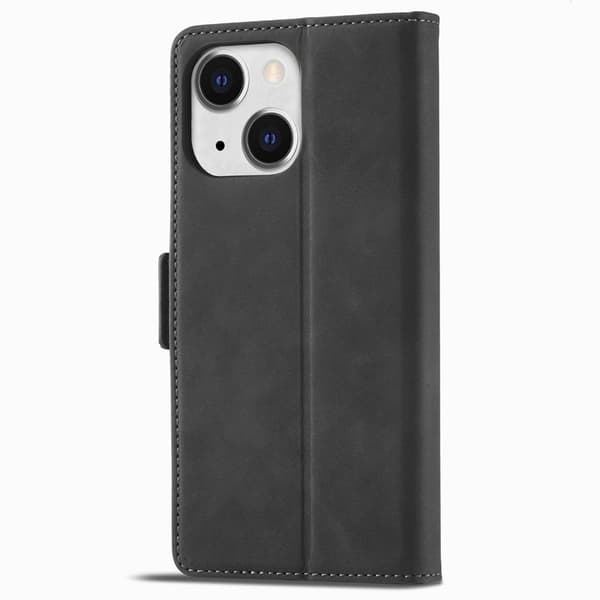 FORWENW F3 Series iPhone 15 Plus Flip Plånboksfodral Konstläder - Svart