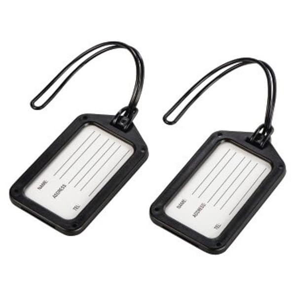 HAMA Bagagelapp 2-pack Svart