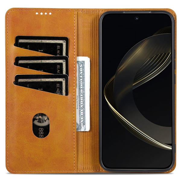 AZNS Xiaomi 17 Plånboksfodral Konstläder - Brun