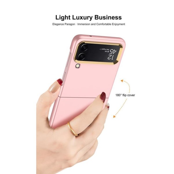 GKK Galaxy Z Flip 4 Case Ultra Thin - vaaleanpunainen
