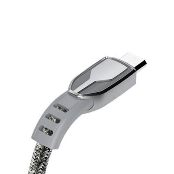 Dudao Flätad Micro USB Kabel 1 m - Grå grå